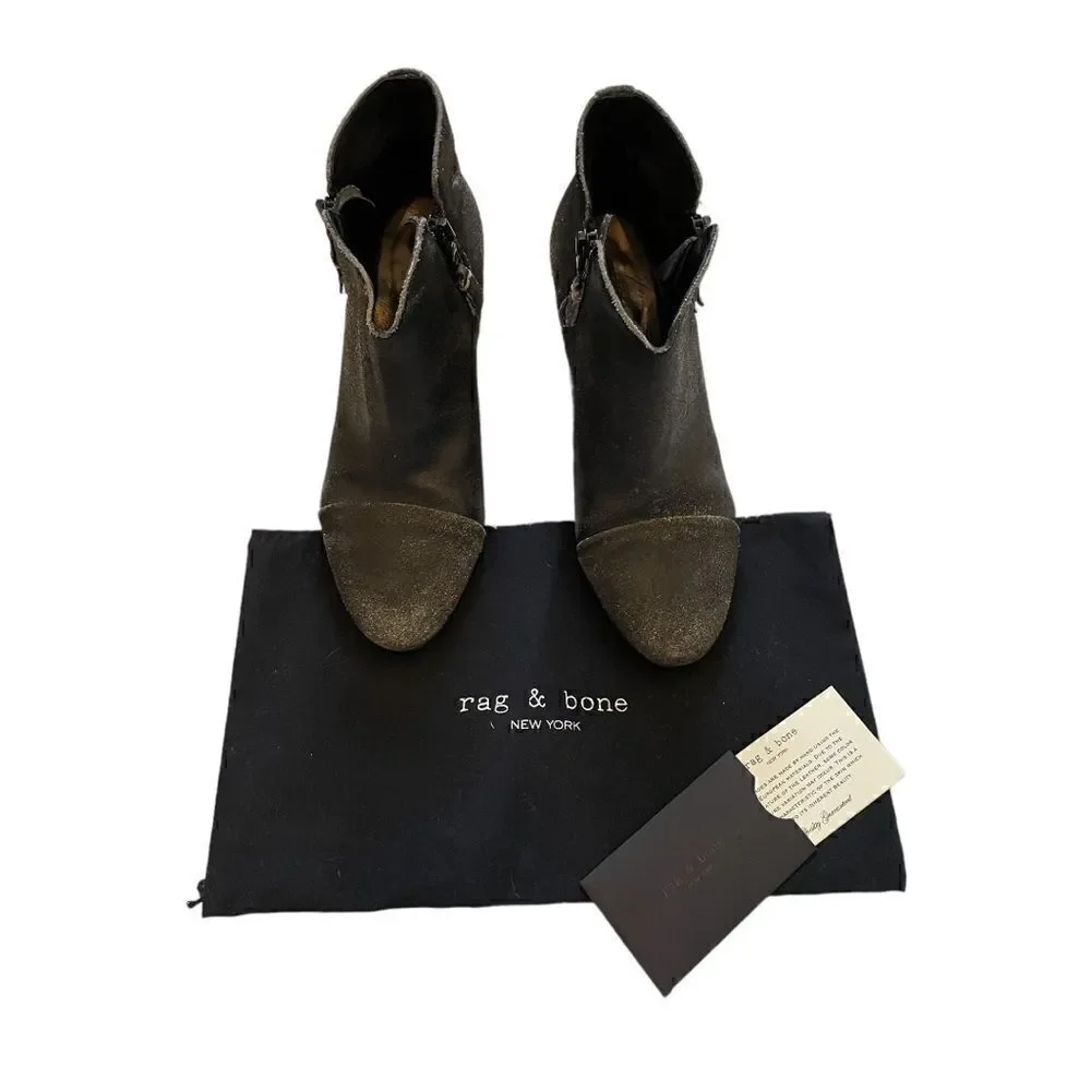 Rag & Bone Margot Distressed Ankle Boots 40 US 10